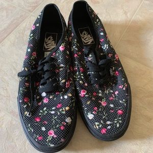 Vans flowered sneakers